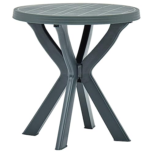 FIRBNUS Bistrotisch Grün Ø70 cm Kunststoff Bar-Tisch Bartisch Runder Tisch Bistrotisch Runder Couchtisch Couchtisch Kaffeetisch Kunststoff Outdoor Tisch Bar von FIRBNUS