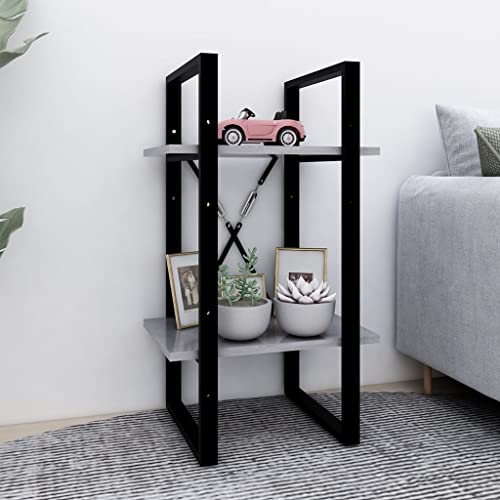 FIRBNUS Bücherregal, Grau, Beton, 40 x 30 x 70 cm, aus Spanplatte, Bücherregal, vertikales Bücherregal, Bücherregal, Möbel, Wohnzimmer, Regale, Kinderzimmer, industrielles Bücherregal mit 2 Regalböden FIRBNUS Bücherregal, Grau, Beton, 40 x 30 x 70 cm, aus Spanplatte, Bücherregal, vertikales Bücherregal, Bücherregal, Möbel, Wohnzimmer, Regale, Kinderzimmer, industrielles Bücherregal mit 2 Regalböden von FIRBNUS