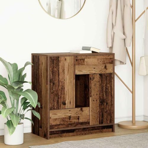 FIRBNUS Buffetschrank Beistellschrank Sideboard Seitenschrank Hochschrank Aufbewahrungsmöbel Kommode für Wohnzimmer Schlafzimmer oder Büro Industrie-Stil Altholz-Optik 70,5x34x74,5 cm FIRBNUS Buffetschrank Beistellschrank Sideboard Seitenschrank Hochschrank Aufbewahrungsmöbel Kommode für Wohnzimmer Schlafzimmer oder Büro Industrie-Stil Altholz-Optik 70,5x34x74,5 cm von FIRBNUS