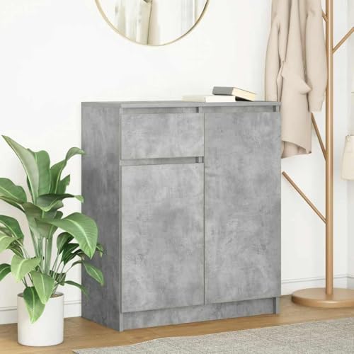 FIRBNUS Buffetschrank Beistellschrank Vielseitig Sideboard Hochschrank Seitenschrank Aufbewahrungsmöbel Kommode für Wohnzimmer Schlafzimmer oder Büro Industrie-Stil Betongrau 71x35x84 cm FIRBNUS Buffetschrank Beistellschrank Vielseitig Sideboard Hochschrank Seitenschrank Aufbewahrungsmöbel Kommode für Wohnzimmer Schlafzimmer oder Büro Industrie-Stil Betongrau 71x35x84 cm von FIRBNUS