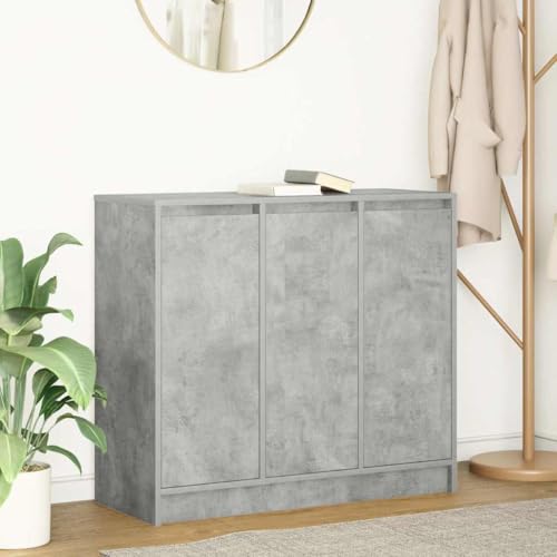 FIRBNUS Buffetschrank Beistellschrank Vielseitig Sideboard Hochschrank Seitenschrank Aufbewahrungsmöbel Kommode für Wohnzimmer Schlafzimmer oder Büro Industrie-Stil Betongrau 85x34x76 cm FIRBNUS Buffetschrank Beistellschrank Vielseitig Sideboard Hochschrank Seitenschrank Aufbewahrungsmöbel Kommode für Wohnzimmer Schlafzimmer oder Büro Industrie-Stil Betongrau 85x34x76 cm von FIRBNUS