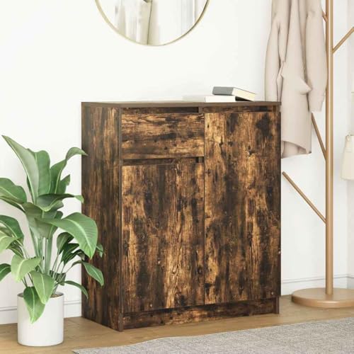 FIRBNUS Buffetschrank Beistellschrank Vielseitig Sideboard Hochschrank Seitenschrank Aufbewahrungsmöbel Kommode für Wohnzimmer Schlafzimmer oder Büro Industrie-Stil Räuchereiche 71x35x84 cm FIRBNUS Buffetschrank Beistellschrank Vielseitig Sideboard Hochschrank Seitenschrank Aufbewahrungsmöbel Kommode für Wohnzimmer Schlafzimmer oder Büro Industrie-Stil Räuchereiche 71x35x84 cm von FIRBNUS