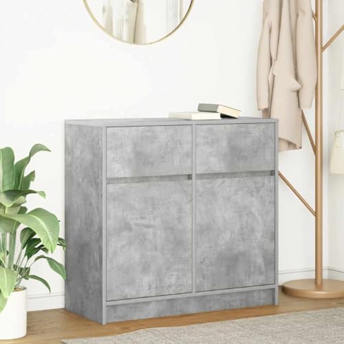 FIRBNUS Buffetschrank Beistellschrank Vielseitig Sideboard Seitenschrank Hochschrank Aufbewahrungsmöbel Kommode für Wohnzimmer Schlafzimmer oder Büro Industrie-Stil Betongrau 80x34x76 cm FIRBNUS Buffetschrank Beistellschrank Vielseitig Sideboard Seitenschrank Hochschrank Aufbewahrungsmöbel Kommode für Wohnzimmer Schlafzimmer oder Büro Industrie-Stil Betongrau 80x34x76 cm von FIRBNUS