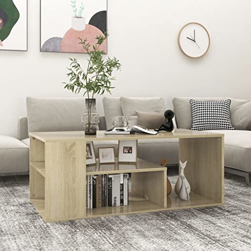 FIRBNUS Couchtisch Couchtisch aus Spanplatte Couchtisch Moderner Couchtisch Wohnzimmer Tisch Outdoor Couchtisch Holz Kaffeetische Sonoma Eiche 100 x 50 x 40 cm FIRBNUS Couchtisch Couchtisch aus Spanplatte Couchtisch Moderner Couchtisch Wohnzimmer Tisch Outdoor Couchtisch Holz Kaffeetische Sonoma Eiche 100 x 50 x 40 cm von FIRBNUS
