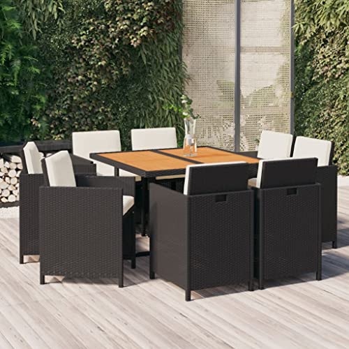 FIRBNUS Garten Esstisch & 8 Stühle Esstisch Stühle Esstisch Stühle Esstisch Gartensessel Set Garten Outdoor Gartenmöbel Set 109x107x74cm von FIRBNUS