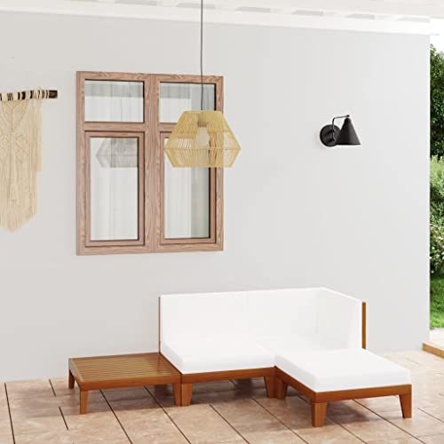 FIRBNUS Garten-Lounge-Set aus Holz 4 STK. Outdoor-Sofa Gartenmöbel mit Cremeweiß Dicken Polsterung Witterungsbeständig und Umweltfreundlich FIRBNUS Garten-Lounge-Set aus Holz 4 STK. Outdoor-Sofa Gartenmöbel mit Cremeweiß Dicken Polsterung Witterungsbeständig und Umweltfreundlich von FIRBNUS