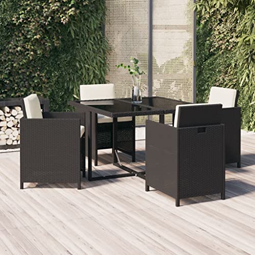 FIRBNUS Garteness-Set 109x107x74 cm Gartenstühle Gartentisch Mit Stühlen Tisch Mit Stühlen Tisch Und Gartenstühlen Gartenmöbel Tisch & 4 Stühle von FIRBNUS