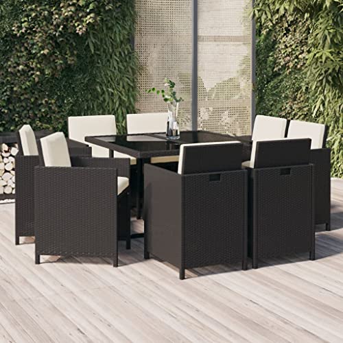 FIRBNUS Garteness-Set 109x107x74 cm Gartentisch Mit Stühlen Tisch Mit Stühlen Gartenmöbel Esstisch Mit Stühlen Gartengarnitur Outdoor Tisch & 8 Stühle von FIRBNUS