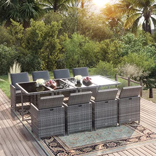 FIRBNUS Garteness-Set Ausziehbarer Tisch & 8 Stühle Esszimmertisch mit Stühlen Esstisch Esstisch Gartenstühle Gartentisch Mit Stühlen 219x107x74cm FIRBNUS Garteness-Set Ausziehbarer Tisch & 8 Stühle Esszimmertisch mit Stühlen Esstisch Esstisch Gartenstühle Gartentisch Mit Stühlen 219x107x74cm von FIRBNUS