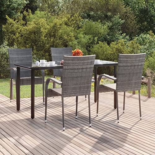 FIRBNUS Garteness-Set Tisch & 4 Stühle Esstisch Gartenstühle Gartentisch und Stühle Gartenmöbel Set Garten Outdoor Garteneinrichtung 160x80x74cm FIRBNUS Garteness-Set Tisch & 4 Stühle Esstisch Gartenstühle Gartentisch und Stühle Gartenmöbel Set Garten Outdoor Garteneinrichtung 160x80x74cm von FIRBNUS