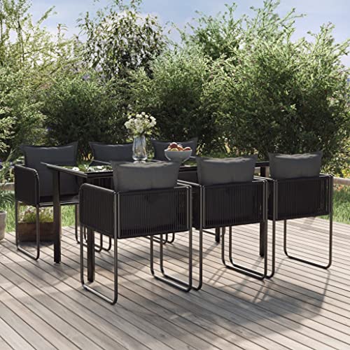 FIRBNUS Garteness-Set Tisch & 6 Stühle Set Garten Outdoor Tisch Mit Stühlen Gartenmöbel Esstisch Mit Stühlen Gartentisch 160x80x74cm von FIRBNUS