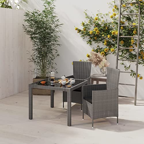 FIRBNUS Gartenmöbel-Set 90 x 90 x 75 cm Esstisch Gartenmöbel Gartensessel Set Garten Outdoor Gartenmöbel Tisch und Stühle für den Garten Tisch & 2 Stühle von FIRBNUS