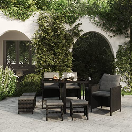 FIRBNUS Gartenmöbel-Set Tisch & 4 Stühle & 4 Hocker Gartensessel Gartentisch Und Stühle Gartenmöbel Esstisch Mit Stühlen Outdoor Möbel 109x107x74cm FIRBNUS Gartenmöbel-Set Tisch & 4 Stühle & 4 Hocker Gartensessel Gartentisch Und Stühle Gartenmöbel Esstisch Mit Stühlen Outdoor Möbel 109x107x74cm von FIRBNUS