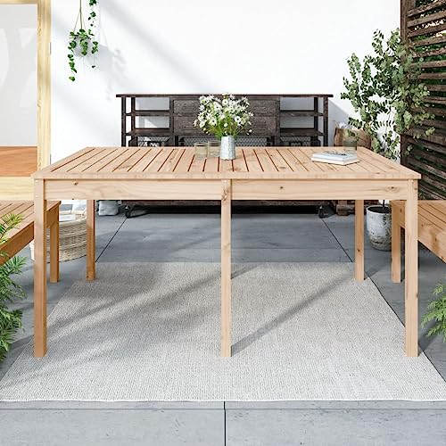 FIRBNUS Gartentisch 159,5x82,5x76cm Kiefer Massivholz Esstisch Esstisch Set Esszimmer Set Garten Tisch Holz Beistelltisch Holz Beistelltisch Outdoor Tisch Wohnzimmer Quadratischer Tisch FIRBNUS Gartentisch 159,5x82,5x76cm Kiefer Massivholz Esstisch Esstisch Set Esszimmer Set Garten Tisch Holz Beistelltisch Holz Beistelltisch Outdoor Tisch Wohnzimmer Quadratischer Tisch von FIRBNUS