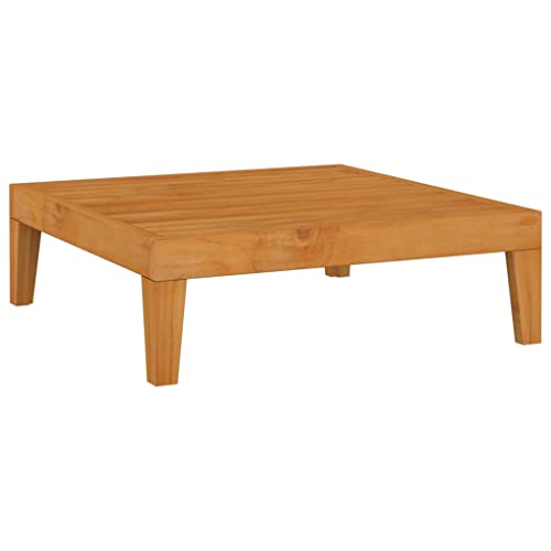 FIRBNUS Gartentisch 68,5x68,5x24 cm Akazie Massivholz Balkontisch Holz Gartentische Outdoor Beistelltisch Lounge Tisch Outdoor Holztisch Garten Beistelltisch Outdoor Beistelltisch Holz von FIRBNUS