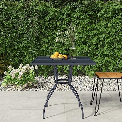 FIRBNUS Gartentisch Anthrazit 80x80x72,5 cm Stahlnetz Balkontisch Gartentisch Tisch aus Stahl Esstisch Balkontisch Gartentisch Outdoor-Möbel FIRBNUS Gartentisch Anthrazit 80x80x72,5 cm Stahlnetz Balkontisch Gartentisch Tisch aus Stahl Esstisch Balkontisch Gartentisch Outdoor-Möbel von FIRBNUS