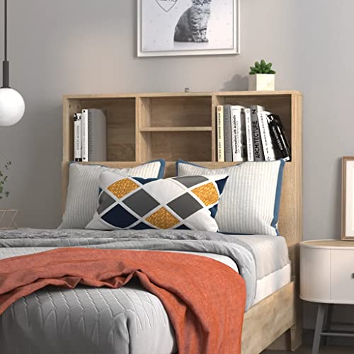 FIRBNUS Kopfteil Mit Ablagen Sonoma-Eiche 100x19x103,5 cm Holzwerkstoff Bücherregal Modernes Design Zusätzlicher Stauraum Aufbewahrung von Büchern Zeitschriften FIRBNUS Kopfteil Mit Ablagen Sonoma-Eiche 100x19x103,5 cm Holzwerkstoff Bücherregal Modernes Design Zusätzlicher Stauraum Aufbewahrung von Büchern Zeitschriften von FIRBNUS