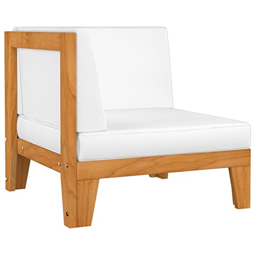 FIRBNUS Modulares Ecksofa Gartensofas Outdoor-Möbel mit cremefarbenen Kissen Design mit Latten für den Außenbereich, strapazierfähig, atmosphärisch, Gartenset aus massivem Akazienholz FIRBNUS Modulares Ecksofa Gartensofas Outdoor-Möbel mit cremefarbenen Kissen Design mit Latten für den Außenbereich, strapazierfähig, atmosphärisch, Gartenset aus massivem Akazienholz von FIRBNUS