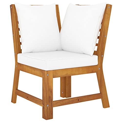 FIRBNUS Modulares Ecksofa Gartensofas Outdoor-Möbel mit cremefarbenen Kissen im Latten-Design für den Außenbereich, strapazierfähig, atmosphärisch, Gartenset aus massivem Akazienholz FIRBNUS Modulares Ecksofa Gartensofas Outdoor-Möbel mit cremefarbenen Kissen im Latten-Design für den Außenbereich, strapazierfähig, atmosphärisch, Gartenset aus massivem Akazienholz von FIRBNUS