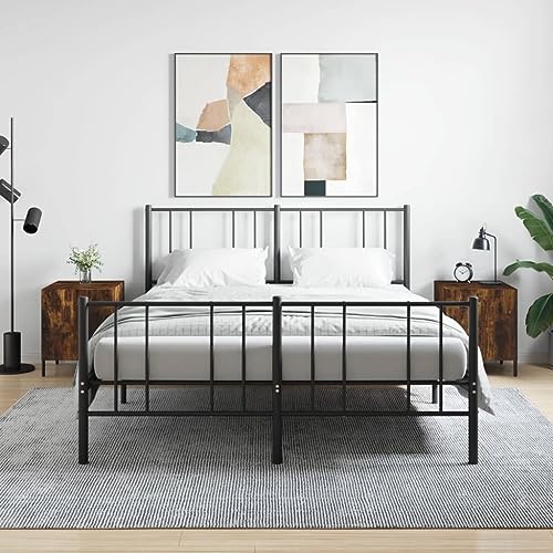 FIRBNUS Nachtschrank aus Holzwerkstoff Seitenschrank 2 STK. Trendige Aufbewahrungsmöbel Inneneinrichtung Klassisches Design Räuchereiche 40x40x50 cm von FIRBNUS