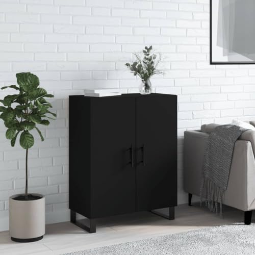 FIRBNUS Niedriges Sideboard, 69,5 x 34 x 90 cm, Schrank für Wohnzimmer, Küchenschränke, platzsparend, Möbel für Wohnzimmer, Flur, schmal, Schwarz FIRBNUS Niedriges Sideboard, 69,5 x 34 x 90 cm, Schrank für Wohnzimmer, Küchenschränke, platzsparend, Möbel für Wohnzimmer, Flur, schmal, Schwarz von FIRBNUS