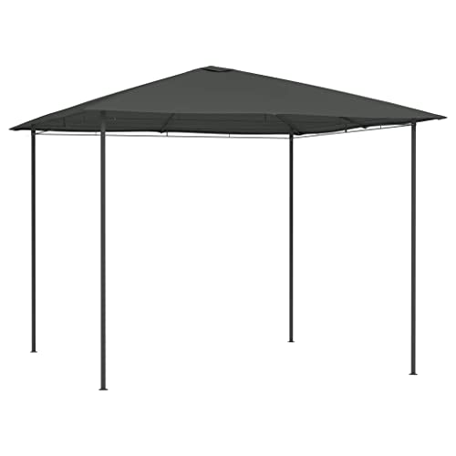 FIRBNUS Pavillon, 3 x 3 x 2,6 m, Anthrazit, Outdoor-Pavillon, robust, ideal für alle Arten von Partys und Veranstaltungen im Freien von FIRBNUS