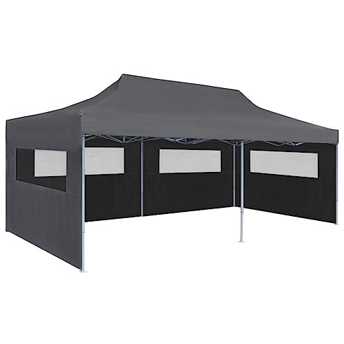 FIRBNUS Pavillon, 5,8 x 2,91 x 3,15 m, Anthrazit, robust, Gartenpavillon, Faltpavillon, Pop-Up-Pavillon, perfekt für alle Arten von Partys und Veranstaltungen im Freien von FIRBNUS