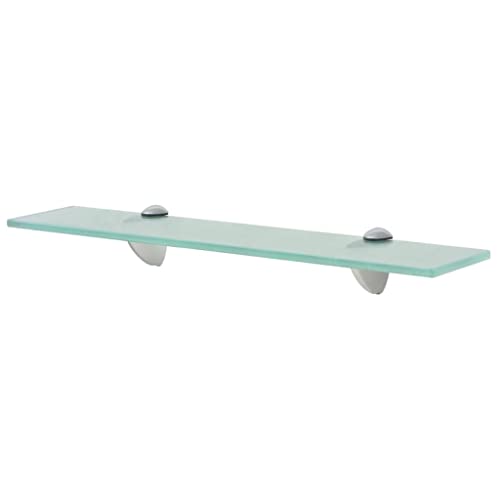 FIRBNUS Regalbrett 50x20x0,8 cm Ablagen Bad Regal Regal Glas Schwebend für Wohnzimmer Badezimmer Wandregal Glas Transparent Gehärtetes Sicherheitsglas Glasplatte Tisch von FIRBNUS