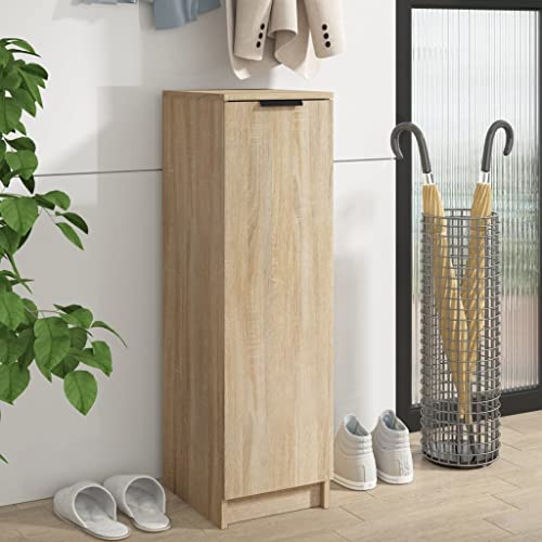 FIRBNUS Schuhschrank Sonoma-Eiche 30x35x100 cm Holzwerkstoff Schuhaufbewahrung Schuhorganizer Stauraum Schrank Schuhschrank Holz Shoe Rack Holzschrank für Eingang Flur Praktische & Elegante Design von FIRBNUS