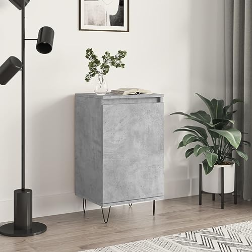 FIRBNUS Sideboard Aufbewahrungsmöbel Beistellschrank für Wohnzimmer Schlafzimmer Küche oder Büro Minimalistischen Design Betongrau 40x35x70 cm von FIRBNUS
