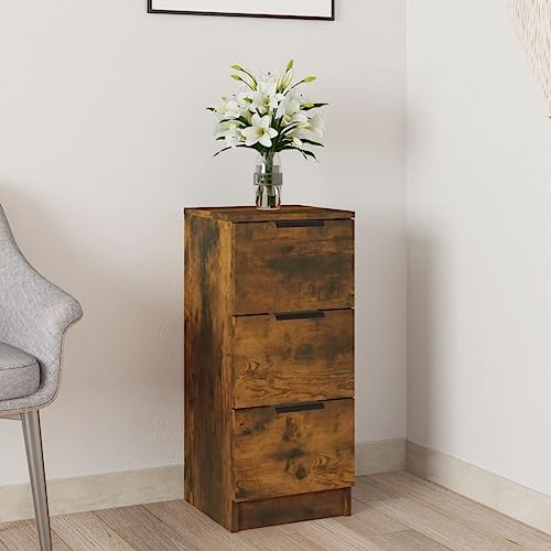 FIRBNUS Sideboard Eiche Rauch, 30 x 30 x 70 cm, aus mehrschichtigem Holz, Mehrzweckschrank, platzsparend, Küchenmöbel, Wohnzimmer-Möbel, Eingangsbereich, platzsparende Kommode, einfaches Design FIRBNUS Sideboard Eiche Rauch, 30 x 30 x 70 cm, aus mehrschichtigem Holz, Mehrzweckschrank, platzsparend, Küchenmöbel, Wohnzimmer-Möbel, Eingangsbereich, platzsparende Kommode, einfaches Design von FIRBNUS