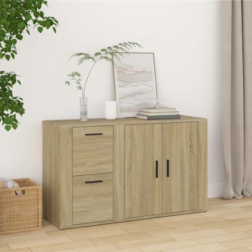 FIRBNUS Sideboard Eiche Sonoma 100 x 33 x 59,5 cm aus mehrschichtigem Holz, Mehrzweckschrank für Küche, Eingangsbereich, platzsparend, Wohnzimmermöbel FIRBNUS Sideboard Eiche Sonoma 100 x 33 x 59,5 cm aus mehrschichtigem Holz, Mehrzweckschrank für Küche, Eingangsbereich, platzsparend, Wohnzimmermöbel von FIRBNUS