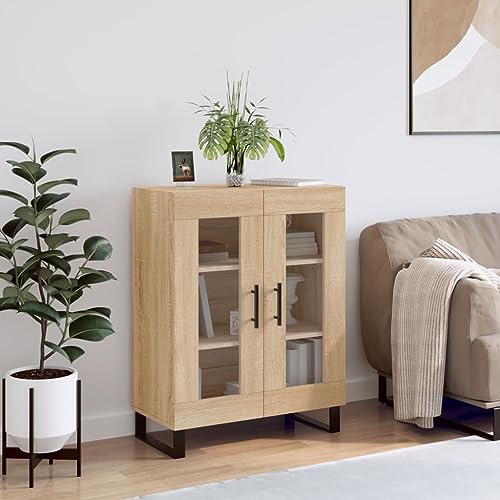 FIRBNUS Sideboard mit Schubladen, 69,5 x 34 x 90 cm, Buffet-Möbel, Küchenmöbel, Wohnzimmer-Möbel, Wohnzimmermöbel, Eingangsbereich, Sonoma-Eiche FIRBNUS Sideboard mit Schubladen, 69,5 x 34 x 90 cm, Buffet-Möbel, Küchenmöbel, Wohnzimmer-Möbel, Wohnzimmermöbel, Eingangsbereich, Sonoma-Eiche von FIRBNUS