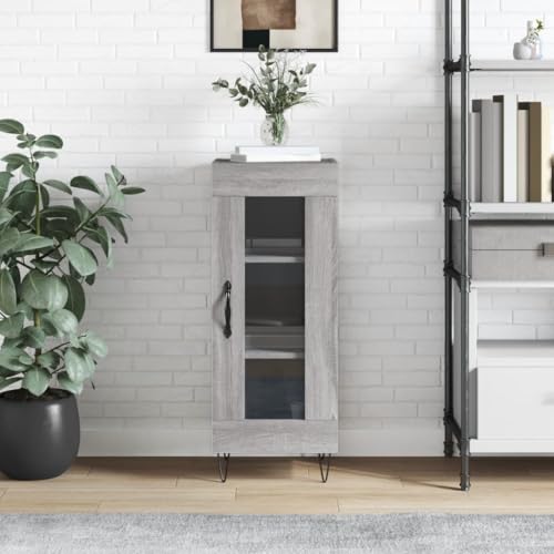 FIRBNUS Sideboard mit Schubladen 34,5 x 34 x 90 cm aus mehrschichtigem Holz, Buffet-Möbel, Küchenmöbel, Wohnzimmer-Möbel, Wohnzimmermöbel, Eingangsbereich, Sonoma-Grau FIRBNUS Sideboard mit Schubladen 34,5 x 34 x 90 cm aus mehrschichtigem Holz, Buffet-Möbel, Küchenmöbel, Wohnzimmer-Möbel, Wohnzimmermöbel, Eingangsbereich, Sonoma-Grau von FIRBNUS