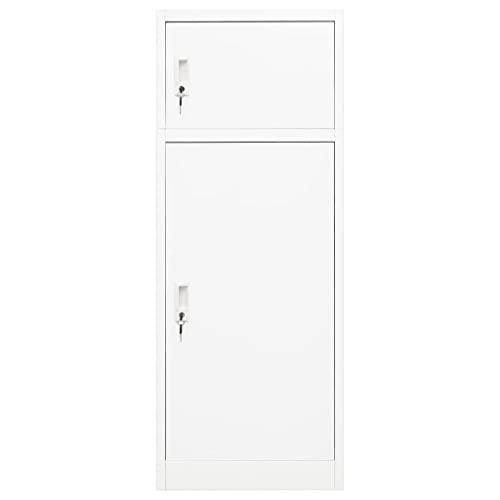 FIRBNUS Sitzschrank, weiß, 53 x 53 x 140 cm, Eisenschrank, Ankleideschrank, Büroschrank, Bücherregal, geschlossen, mit Türen, Metallschrank, Büroschrank mit Schlüssel aus Stahl FIRBNUS Sitzschrank, weiß, 53 x 53 x 140 cm, Eisenschrank, Ankleideschrank, Büroschrank, Bücherregal, geschlossen, mit Türen, Metallschrank, Büroschrank mit Schlüssel aus Stahl von FIRBNUS