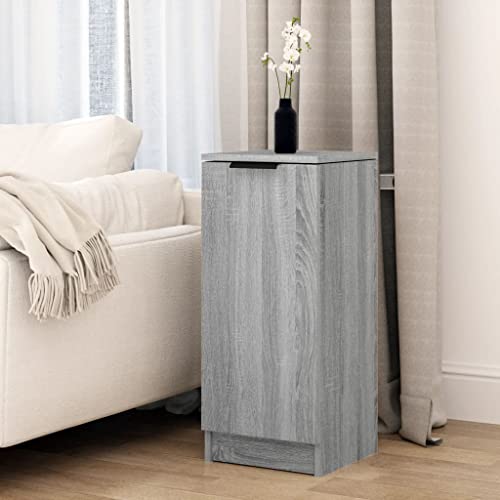 FIRBNUS Sonoma Sideboard, grau, 30 x 30 x 70 cm, aus mehrschichtigem Holz, Mehrzweckschrank, platzsparend, minimalistischer Stil von FIRBNUS