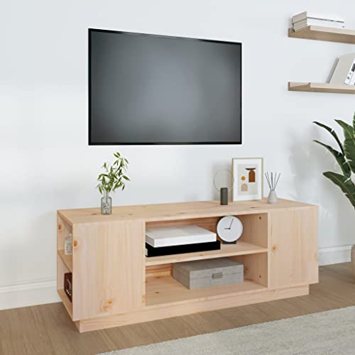 FIRBNUS TV-Schrank 110x35x40,5 cm Massivholz Kiefer Wohnzimmer Möbel TV Möbel Industrial Möbel Living Room Furniture Sideboard Holz TV Sideboard Fernsehschrank TV Cabinet TV Unterschrank von FIRBNUS