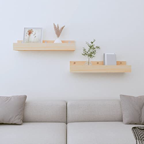FIRBNUS Wandregale 2 Stück Braun 50 x 12 x 9 cm aus massivem Kiefernholz, Wandregale ausreichend Platz, Stauraum, dekorative Regale für Wohnzimmer, Hängeregale für Ihre Prämienbücher FIRBNUS Wandregale 2 Stück Braun 50 x 12 x 9 cm aus massivem Kiefernholz, Wandregale ausreichend Platz, Stauraum, dekorative Regale für Wohnzimmer, Hängeregale für Ihre Prämienbücher von FIRBNUS