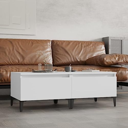 FIRBNUS Weiße Tische, 2 Stück, 50 x 46 x 35 cm, moderner Couchtisch, Wohnzimmer, Couchtisch, Holz, Beistelltisch, Beistelltisch, Kommode, Holztruhen aus mehrschichtigem Holz FIRBNUS Weiße Tische, 2 Stück, 50 x 46 x 35 cm, moderner Couchtisch, Wohnzimmer, Couchtisch, Holz, Beistelltisch, Beistelltisch, Kommode, Holztruhen aus mehrschichtigem Holz von FIRBNUS