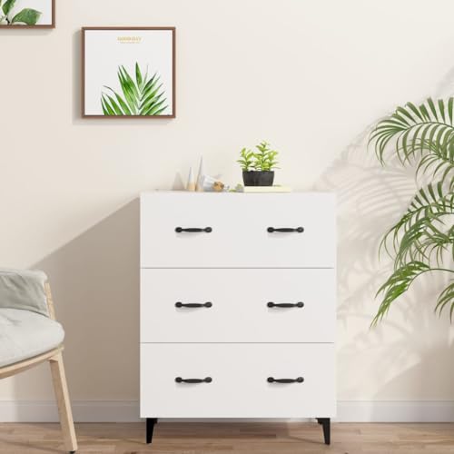 FIRBNUS Weißes Sideboard, 69,5 x 34 x 90 cm, aus mehrschichtigem Holz, Mehrzweckschrank, platzsparend, für Wohnzimmer, Kommode, Eingangsbereich, platzsparend, Küchenmöbel FIRBNUS Weißes Sideboard, 69,5 x 34 x 90 cm, aus mehrschichtigem Holz, Mehrzweckschrank, platzsparend, für Wohnzimmer, Kommode, Eingangsbereich, platzsparend, Küchenmöbel von FIRBNUS