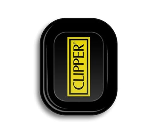 Fire-Flow Rolling Tray - Clipper Logo Black (Micro) - Drehtablett/Mischschale/Bröselschale/Rolltablett/Drehunterlage von FIRE-FLOW