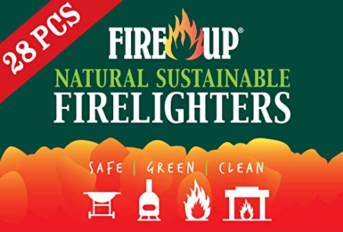 FIREUP Nachhaltige Feueranzünder, 28 Stück, naturfarben, 28 Stück von FIRE UP