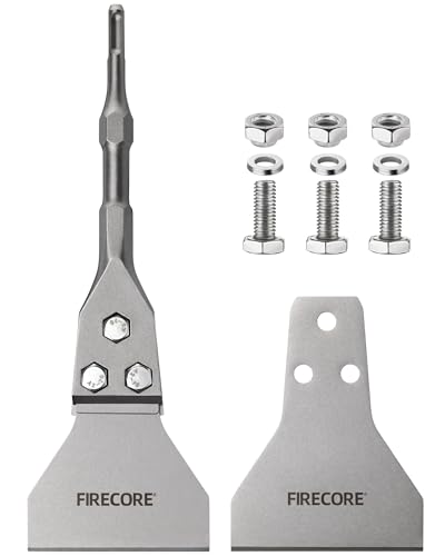 Firecore SDS Plus Bodenschaber 300mm x 100mm mit Ersatzschaberblatt, Meißelbits für SDS Plus Hammer Bodenbeläge entfernen Firecore SDS Plus Bodenschaber 300mm x 100mm mit Ersatzschaberblatt, Meißelbits für SDS Plus Hammer Bodenbeläge entfernen von FIRECORE