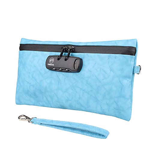 FIREDOG Geruchsdichte Tasche mit Zahlenschloss, Blau von FIREDOG