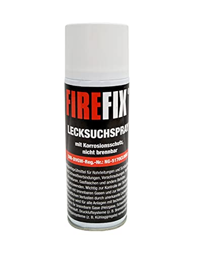 FIREFIX 2019 Lecksuchspray, 310 ml, DVGW geprüft, Dichtigkeitsprüfmittel von FIREFIX