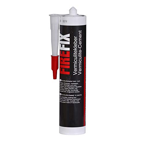 FIREFIX 2059/V Vermiculitekleber (Kartusche) 310 ml, Feuerfest bis 1.000 °C von FIREFIX