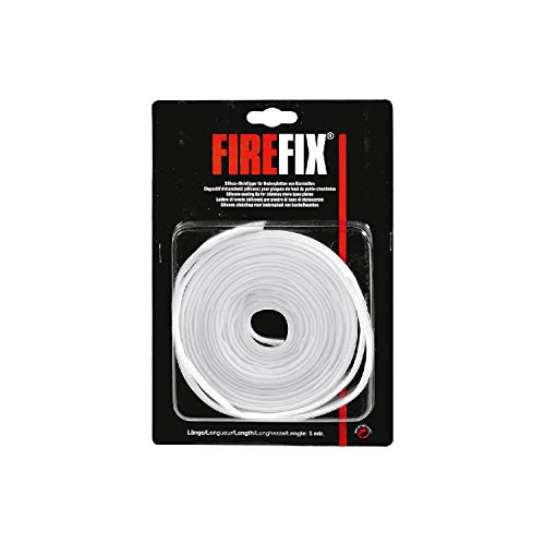 FIREFIX 1950/D Silikon-Dichtlippe, elastisch, selbstklebend, transparent-Schmutzschutz für Glasbodenplatten von FIREFIX
