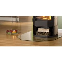 FireFix Bodenplatte Glas 120 x 100 cm Sechseck Funkenschutzplatte Bodenplatten FireFix Bodenplatte Glas 120 x 100 cm Sechseck Funkenschutzplatte Bodenplatten von FIREFIX