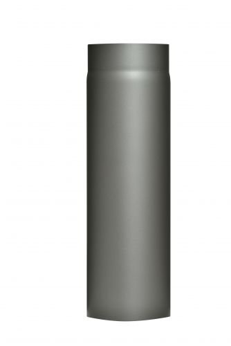 FIREFIX RD120/5 Ofenrohr aus 2 mm starken Stahl (Rauchrohr) in 120 mm Durchmesser, für Kaminöfen und Feuerstellen, Senotherm, dunkelgrau, 500 mm lang von FIREFIX