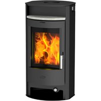 FIREPLACE Kaminofen »Porto«, Stahl, 6 kW, BxHxT: 51 x 102,3 x 48,7 cm, oval - schwarz von FIREPLACE